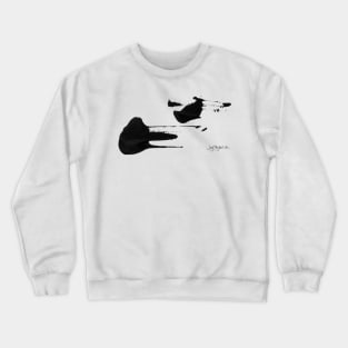 Accidental Zen (Black) Crewneck Sweatshirt